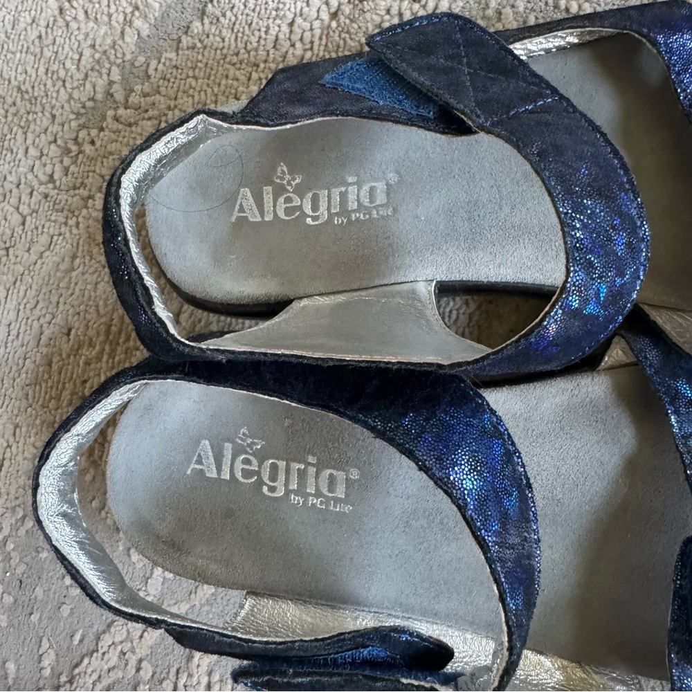 Alegria Midnight Blue Sandals - Picture 5 of 13